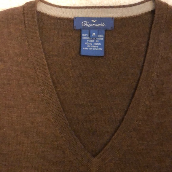 Faconnable Sweater 100% merino wool - Picture 2 of 4